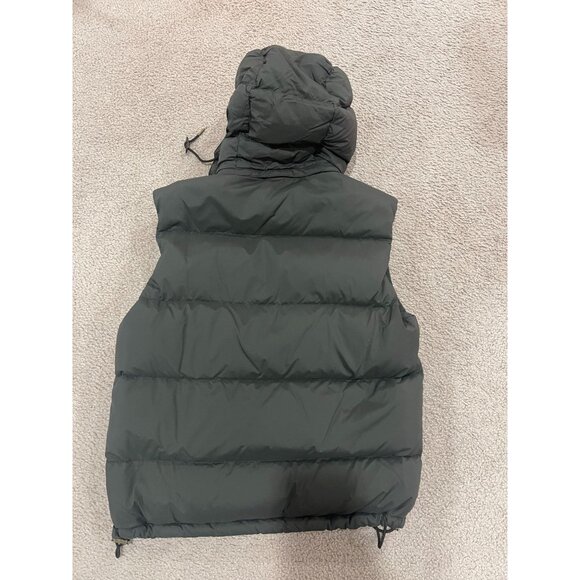 BURBERRY BRIT DOWN VEST W/ DETACHABLE HOOD MENS LARGE OLIVE GREEN - Picture 9 of 14